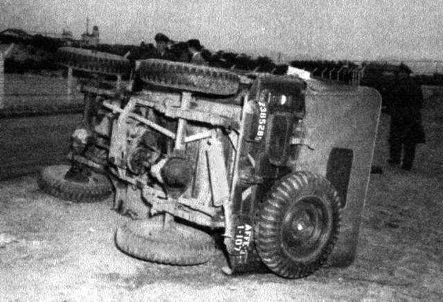 Upturned M38 in Japan Upturned M38 in Japan